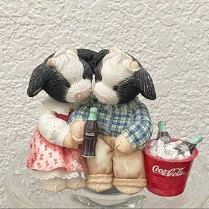 Mary’s Moo Moos “Moo by my Side is Soda-lightful” Couple Cow Coke Resin Figurine